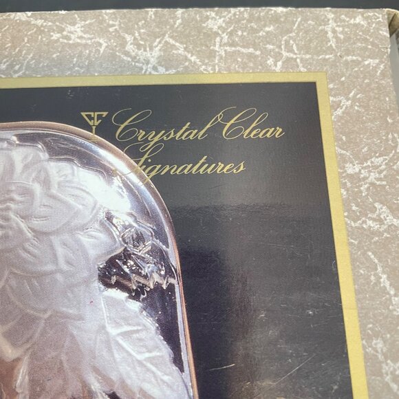 Crystal Clear Signatures Chrysanthemum Rectangular Crystal Photo Frame 4x6 Frost - Picture 6 of 15